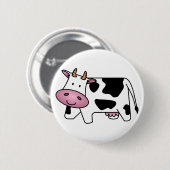 Cute Dairy Cow Ronde Button 5,7 Cm (Voorkant /achterkant)