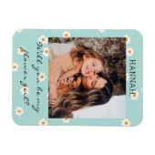 Cute Daisies Photo Bloemenmeisje Voorstel Magneet (Horizontaal)