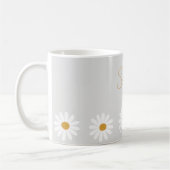 Cute daisy ceramic mug, Daisy cappuccino cup  Koffiemok (Links)