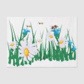 Cute Daisy Field Flowers Decoupage Tissuepapier (Voorkant)