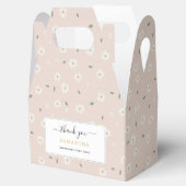 Cute Daisy Floral Blossoms & Greenery Bedankdoosjes (Geopend)