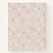 Cute Daisy Floral Blossoms & Greenery Notitieboek (Achterkant)
