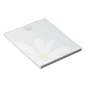 Cute Daisy Floral - Gepersonaliseerd Blocnote (Schuin)
