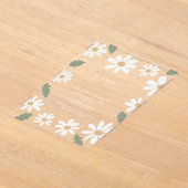 Cute Daisy Flower Birthday Party Girl Pink Acryl Uitnodigingen (Laagn)