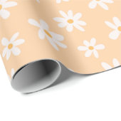 Cute Daisy Flower Pattern Cadeaupapier (Rol Hoek)