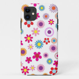 Cute Daisy Flower Pattern iPhone 11 Hoesje