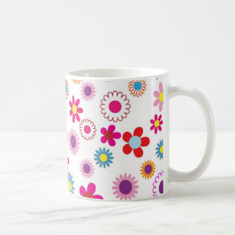 Cute Daisy Flower Pattern Koffiemok