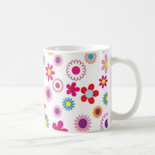 Cute Daisy Flower Pattern Koffiemok