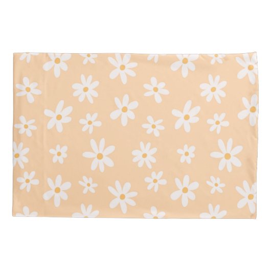 Cute Daisy Flower Pattern Kussensloop (Achterkant)