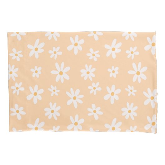 Cute Daisy Flower Pattern Kussensloop (Voorkant)