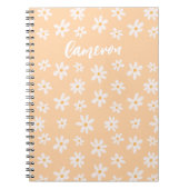 Cute Daisy Flower Pattern Notitieboek (Voorkant)