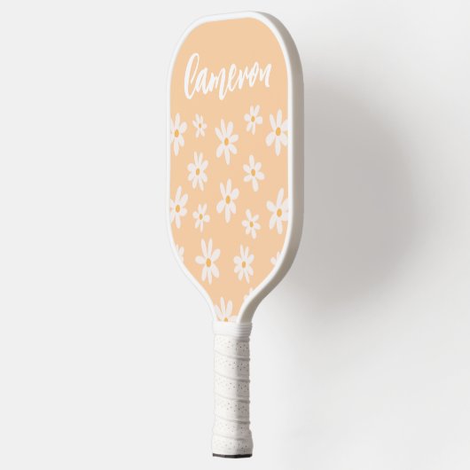 Cute Daisy Flower Pattern Pickleball Paddle (Links)