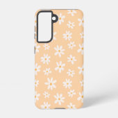 Cute Daisy Flower Pattern Samsung Galaxy Hoesje (Achterkant)