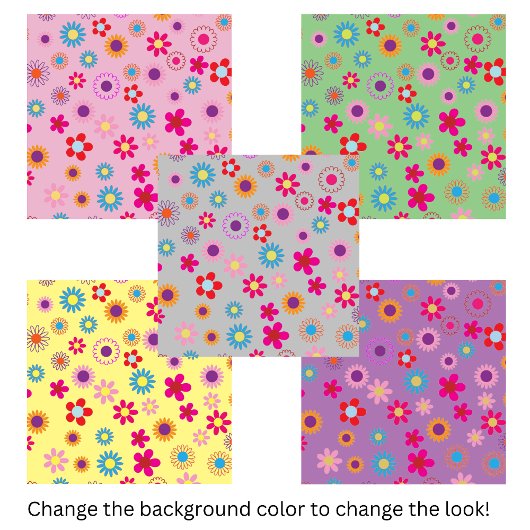 Cute Daisy Flower Pattern Tegeltje