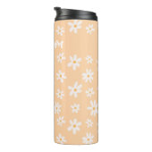 Cute Daisy Flower Pattern Thermosbeker (Geroteerd rechts)