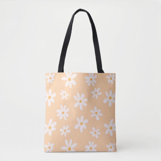 Cute Daisy Flower Pattern Tote Bag (Voorkant)