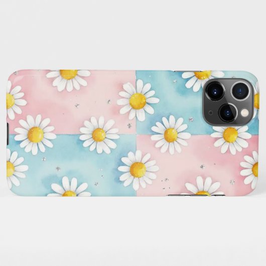 Cute Daisy Flower Phone Case iPhone Hoesje (Achterkant horizontaal)