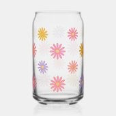 Cute Daisy Flowers Blikvorm Glas (Voorkant)