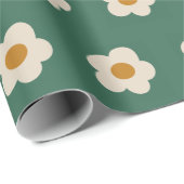 Cute Daisy Flowers Cadeaupapier (Rol Hoek)
