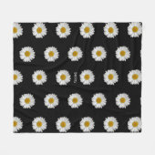 Cute Daisy Flowers met naam Fleece Deken (Voorkant (Horizontaal))