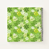 Cute Daisy Illustration Colorful Floral Pattern Notitieboek (Achterkant)