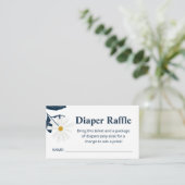 Cute Daisy Luiers Raffle Ticket Bijlage  (Staand voorkant)