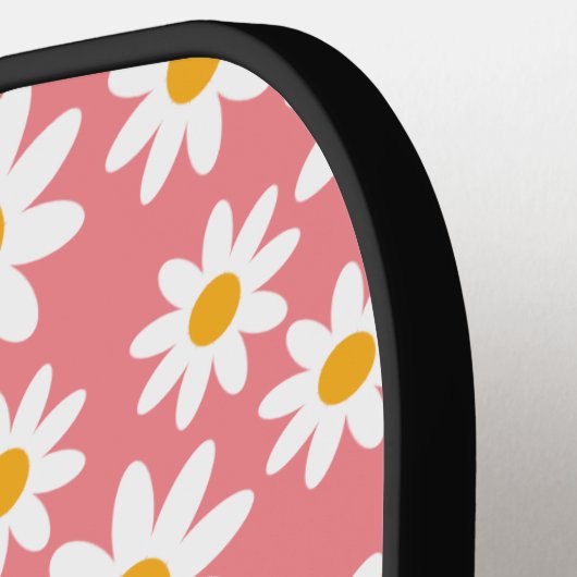 Cute Daisy Pattern Custom Pickleball Paddle (Links Detail)