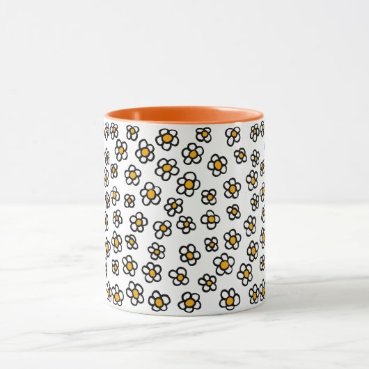 Cute Daisy Pattern Mok (Midden)