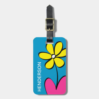 Cute Daisy Personalized Bagagelabel