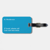 Cute Daisy Personalized Bagagelabel (Achterkant horizontaal)