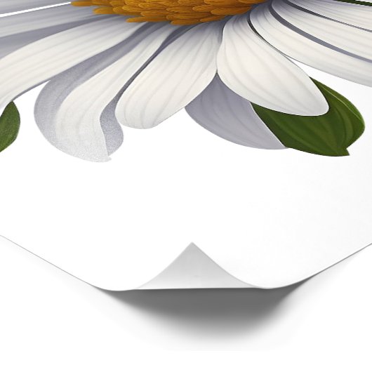 Cute Daisy. Power of Flowers Foto Afdruk (Hoek)