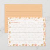 Cute Daisy Recipe-kaarten Briefkaart (Voorkant / Achterkant)