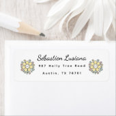 Cute Daisy Return Address Label (Insitu)