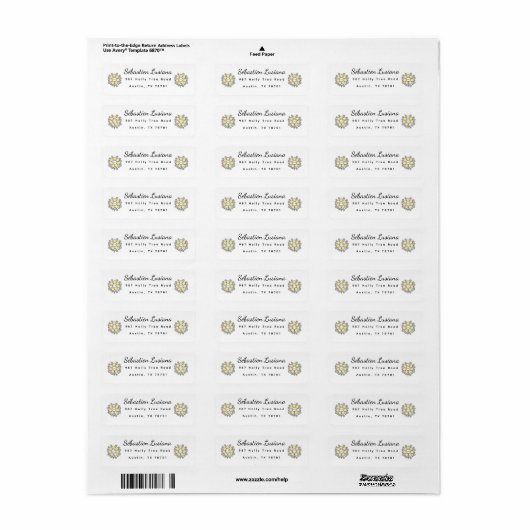 Cute Daisy Return Address Label (Full Sheet)