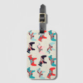 Cute Dala Horses Bagagelabel (Voorkant (verticaal))