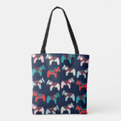 Cute Dala Horses Canvas tas (Achterkant)