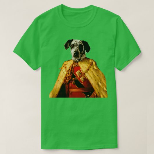 Cute dalmantian Distinguish Royal Dog Pets on rena T-shirt (Design voorkant)