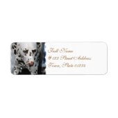 Cute Dalmatian Adresetiketten Etiket (Voorkant)
