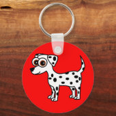 Cute Dalmatian Cartoon Sleutelhanger (Voorkant)