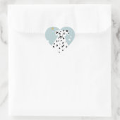 Cute Dalmatian Dog Abstracte Illustratie Art Hart Sticker (Tas)