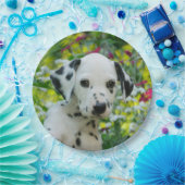 Cute Dalmatian Dog Cute Puppy Portret - Papieren Bordje (Feest)