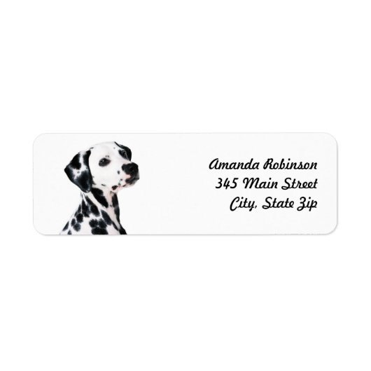 Cute Dalmatian Dog Etiket (Voorkant)
