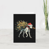 Cute Dalmatian Dog In A Christmas Tree For Men Wom Kaart (Voorkant)