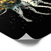 Cute Dalmatian Dog In A Christmas Tree For Men Wom Poster (Hoek)