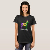 Cute Dalmatian Dog Lover Mardi Gras Party Jester M T-shirt (Voorkant volledig)