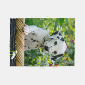 Cute Dalmatian Dog Puppy, comfy Fleece Deken (Voorkant (Horizontaal))