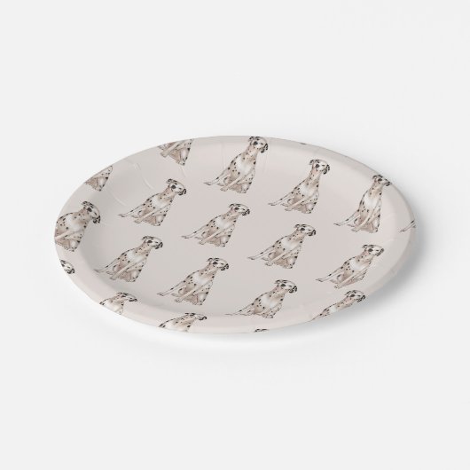 Cute Dalmatian Dog Puppy Papieren Bordje (Gekanteld)