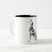Cute Dalmatian Dog Tweekleurige Koffiemok (Voorkant links)