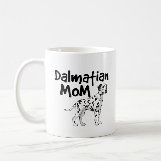 Cute Dalmatian Mam Dog Eigenaar Vrouwen Koffie Mok (Links)