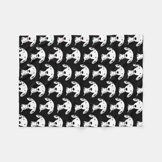 Cute Dalmatian Puppy Dog Pattern Fleece Deken (Voorkant (Horizontaal))